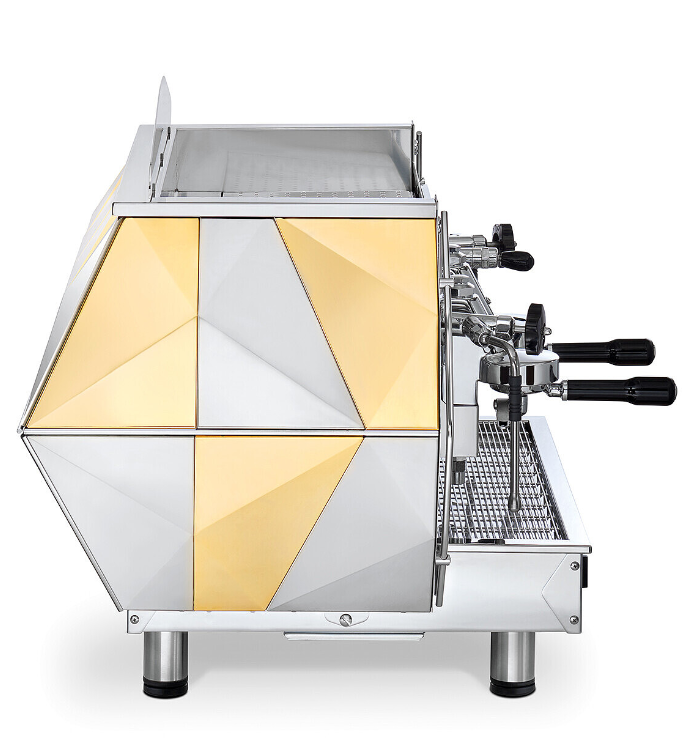 La Pavoni DIAMANTE 2V-B 2 group Volumetric Commercial Espresso Machine Gold