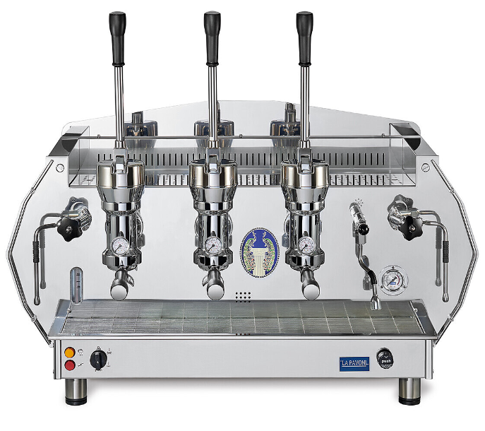 La Pavoni Commercial 3 group lever 22.5 liter boiler 3L-R/B
